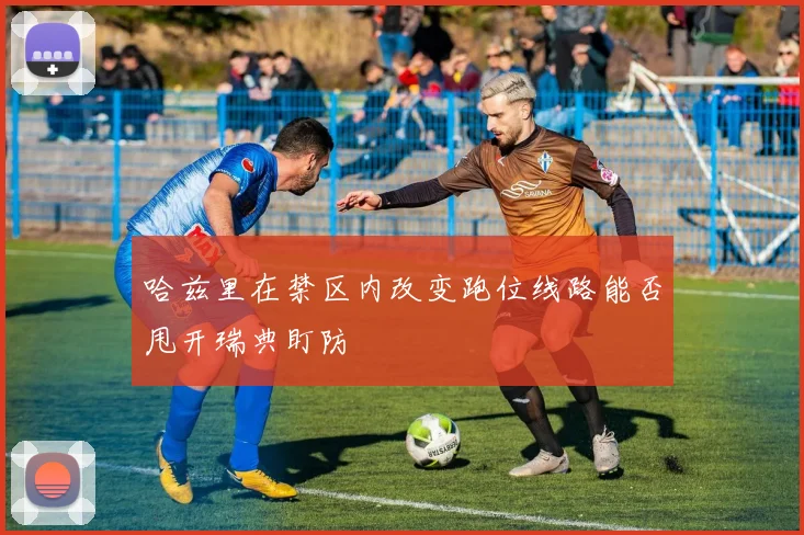 哈兹里在禁区内改变跑位线路能否甩开瑞典盯防